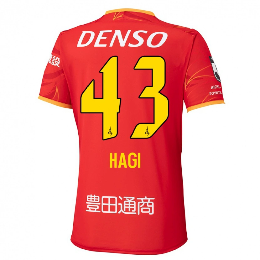 Danxen Homme Maillot Hiroaki Hagi #43 Blanc Rouge Tenues Domicile 2025/26 T-Shirt