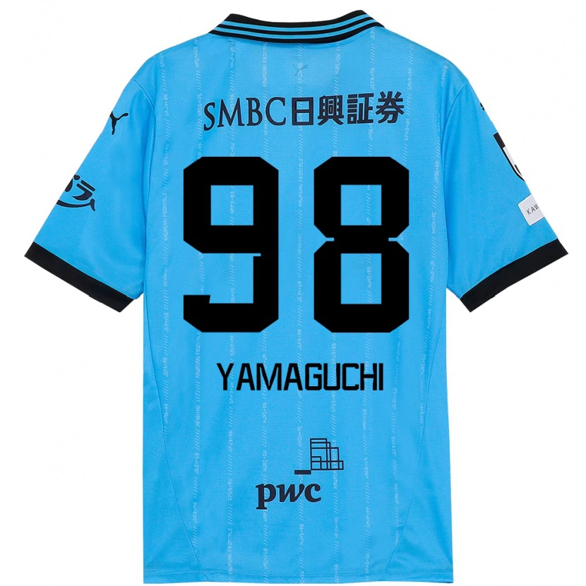 Danxen Homme Maillot Louis Thébault-Yamaguchi #98 Blanc Bleu Ciel Tenues Domicile 2025/26 T-Shirt