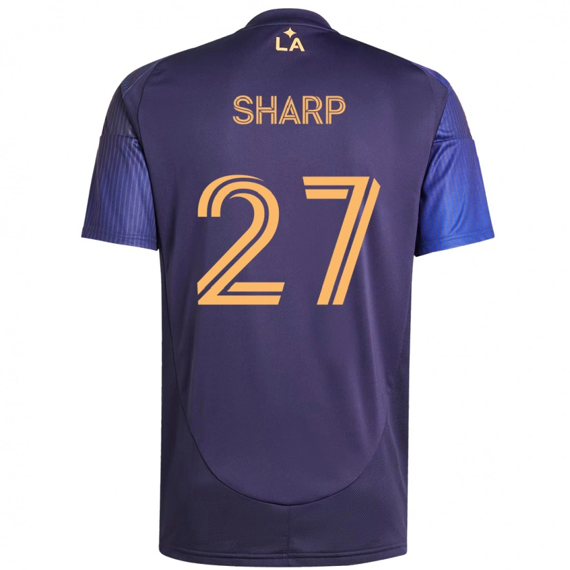 Danxen Homme Maillot Billy Sharp #27 Blanc Jaune Tenues Extérieur 2025/26 T-Shirt