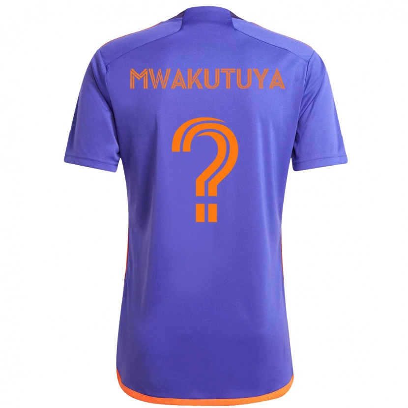 Danxen Homme Maillot Isaac Mwakutuya #0 Orange Blanc Tenues Extérieur 2025/26 T-Shirt