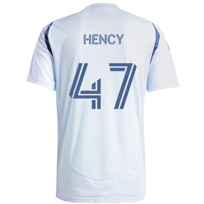 Danxen Homme Maillot Billy Hency #47 Rouge Blanc Tenues Extérieur 2025/26 T-Shirt