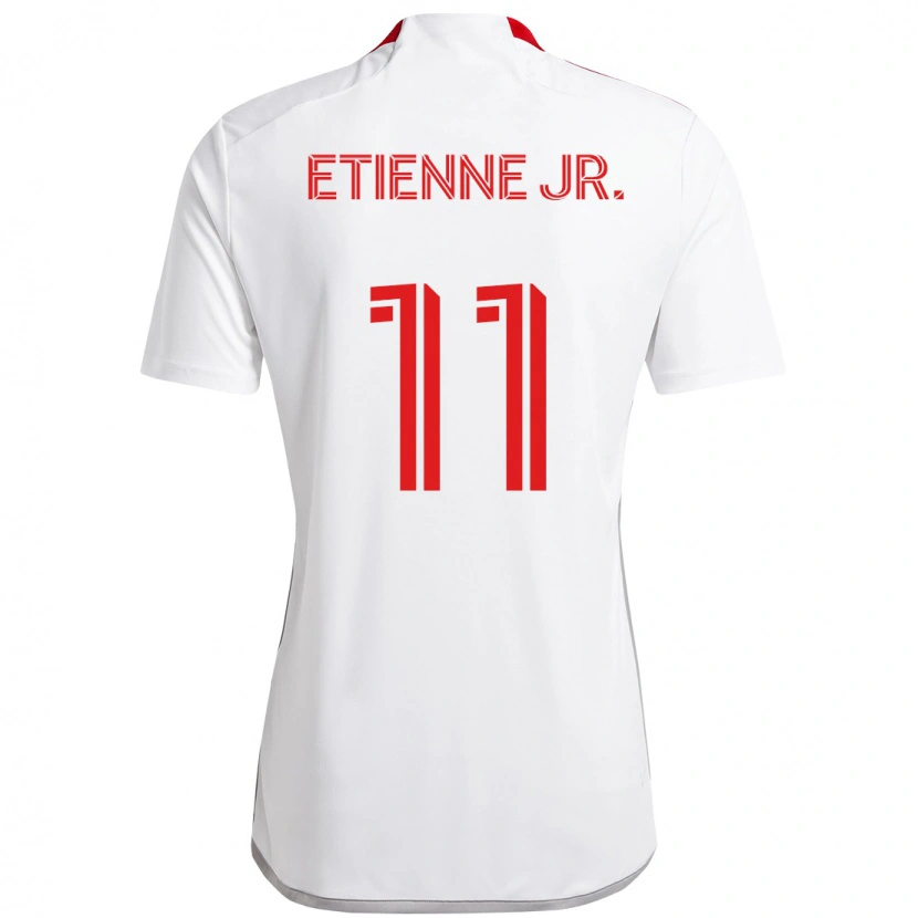 Danxen Homme Maillot Derrick Etienne Jr. #11 Rouge Blanc Tenues Extérieur 2025/26 T-Shirt