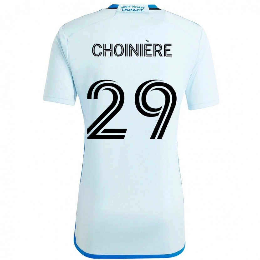 Danxen Homme Maillot Mathieu Choinière #29 Bleu Foncé Noir Tenues Extérieur 2025/26 T-Shirt