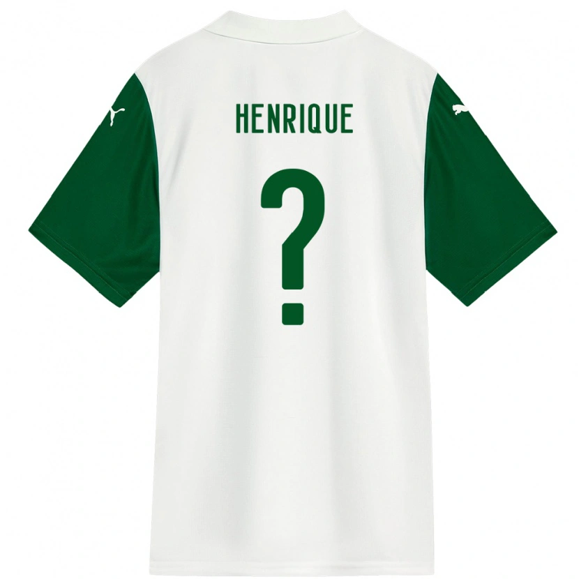 Danxen Homme Maillot Zé Henrique #0 Vert Blanc Tenues Extérieur 2025/26 T-Shirt