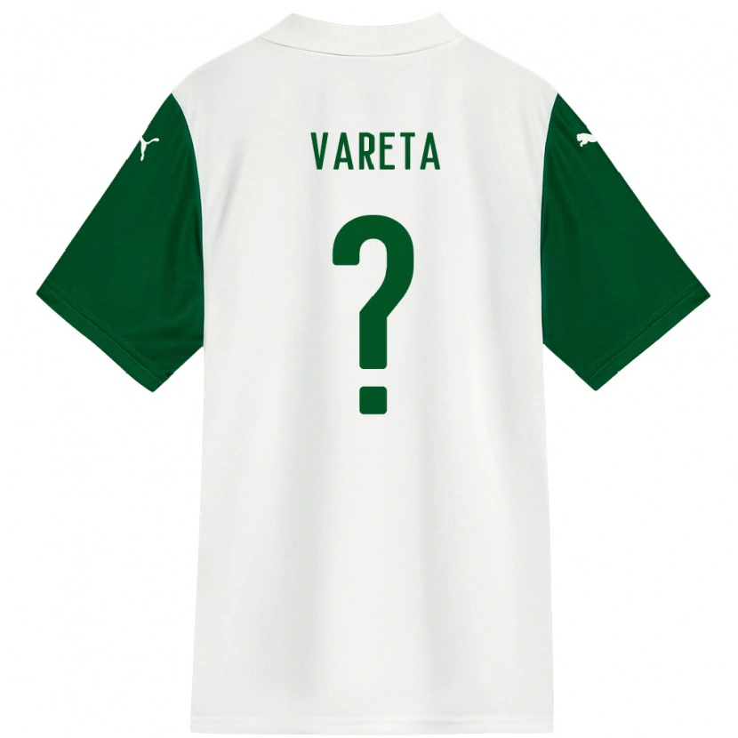 Danxen Homme Maillot Gabriel Vareta #0 Vert Blanc Tenues Extérieur 2025/26 T-Shirt