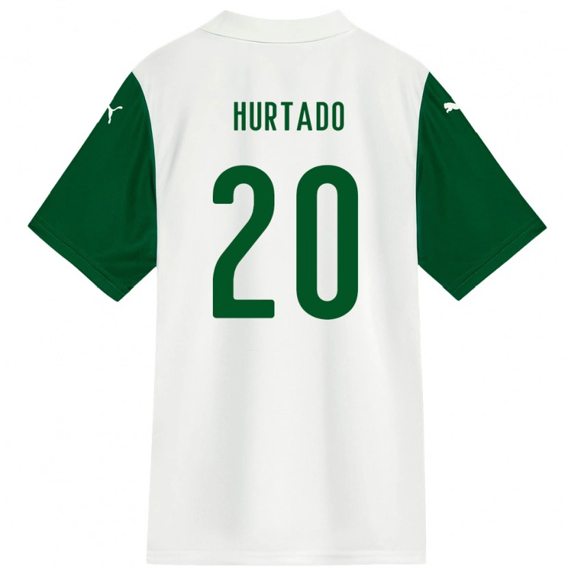 Danxen Homme Maillot Flavio Hurtado #20 Vert Blanc Tenues Extérieur 2025/26 T-Shirt