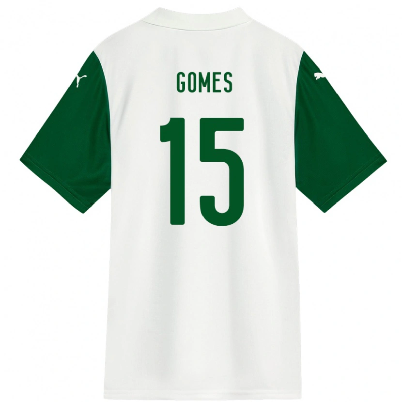 Danxen Homme Maillot Bianca Gomes #15 Vert Blanc Tenues Extérieur 2025/26 T-Shirt