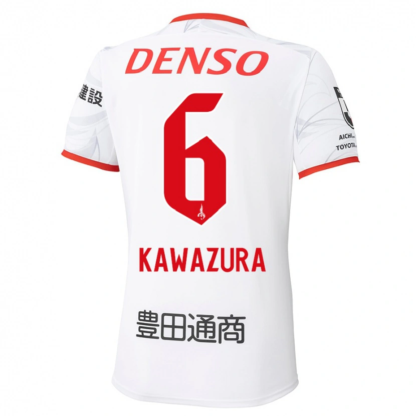 Danxen Homme Maillot Akinari Kawazura #6 Rouge Jaune Tenues Extérieur 2025/26 T-Shirt