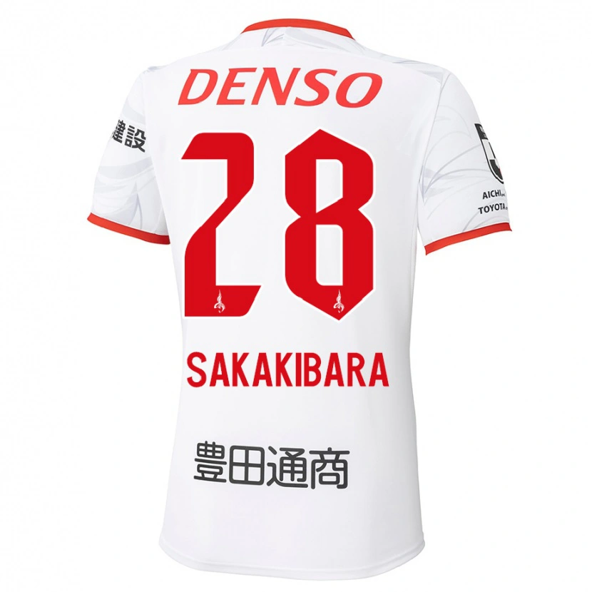 Danxen Homme Maillot Kyota Sakakibara #28 Rouge Jaune Tenues Extérieur 2025/26 T-Shirt