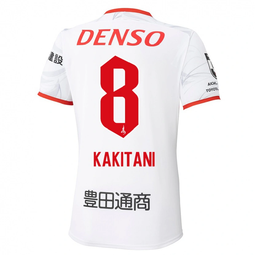 Danxen Homme Maillot Yoichiro Kakitani #8 Rouge Jaune Tenues Extérieur 2025/26 T-Shirt