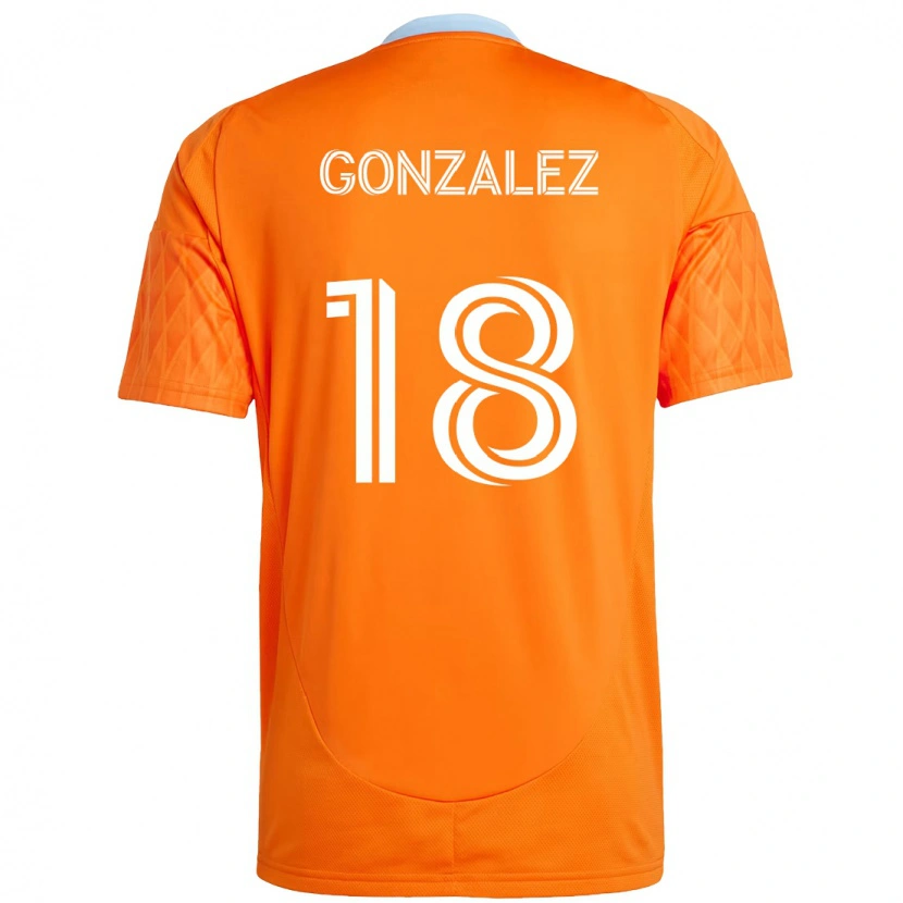 Danxen Femme Maillot Diego Gonzalez #18 Violet Orange Tenues Domicile 2025/26 T-Shirt