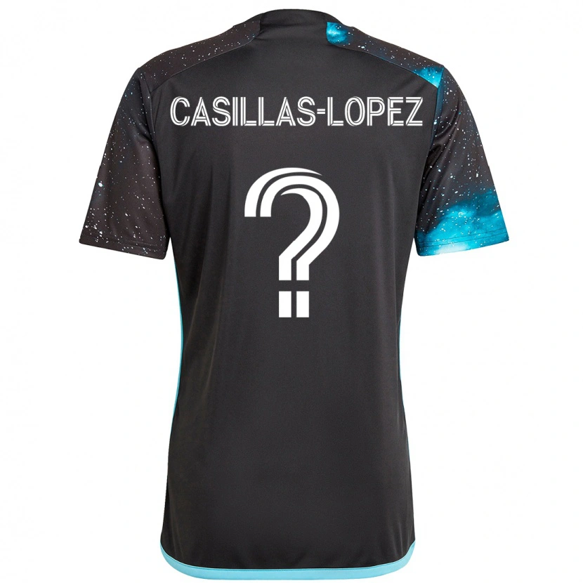 Danxen Femme Maillot Carlos Casillas-Lopez #0 Bleu Ciel Tenues Domicile 2025/26 T-Shirt