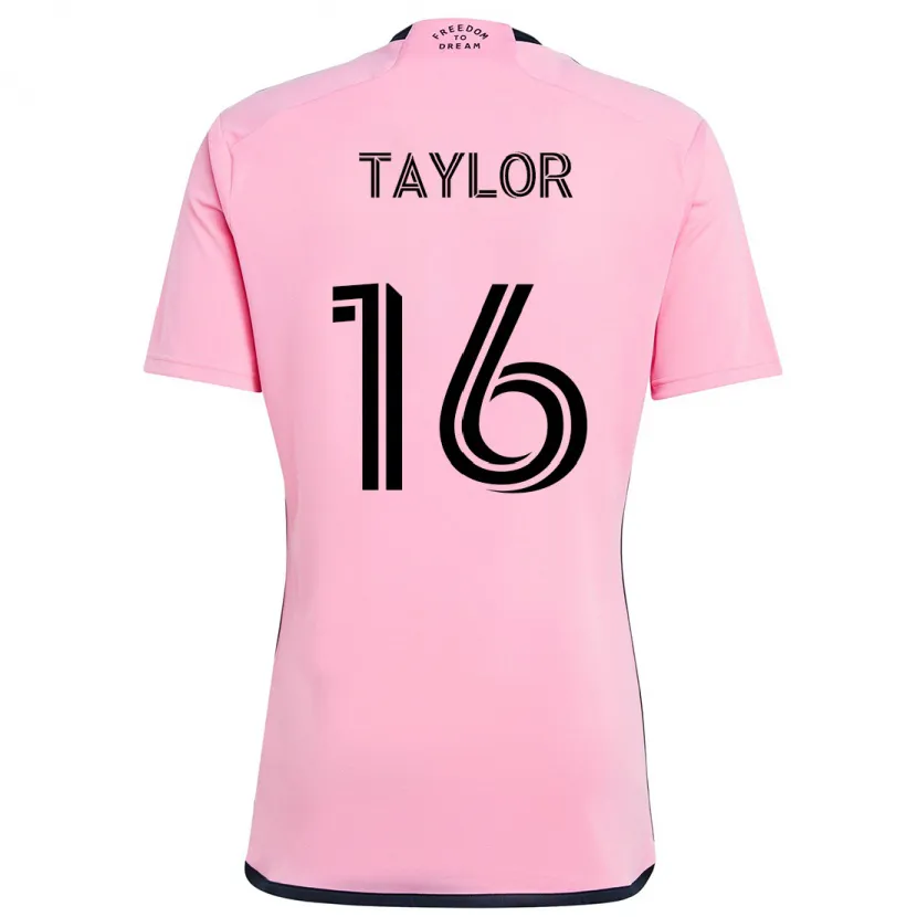 Danxen Enfant Maillot Robert Taylor #16 Rose Tenues Domicile 2024/25 T-Shirt