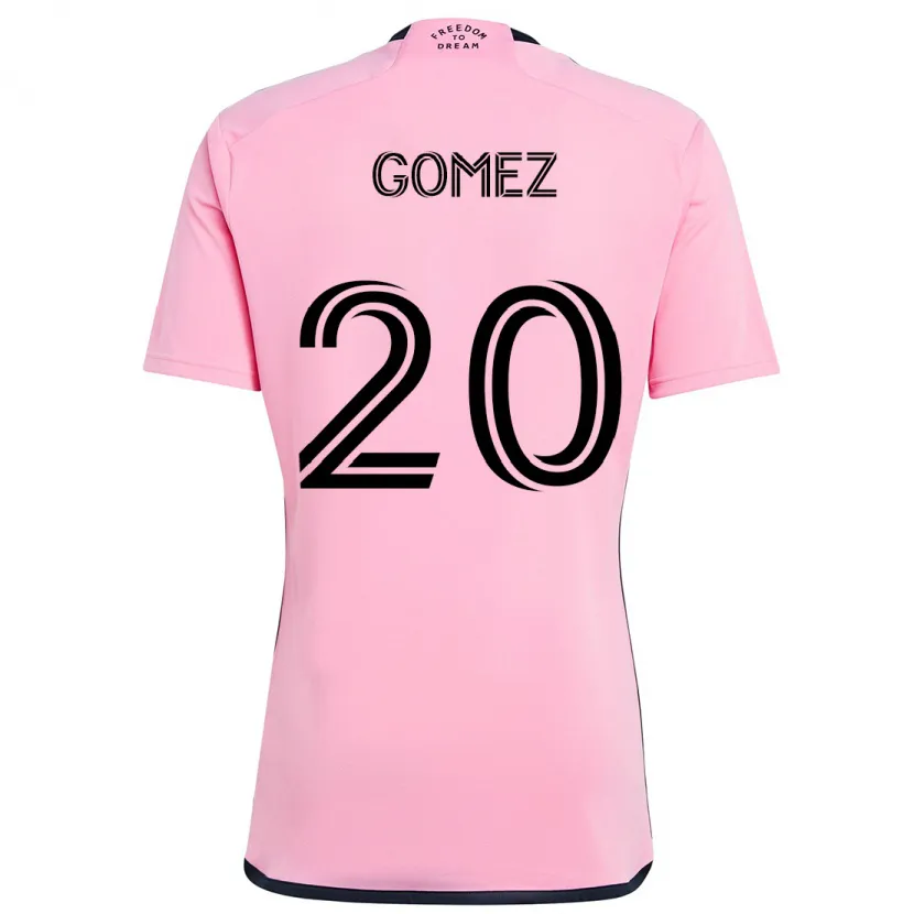 Danxen Enfant Maillot Diego Gómez #20 Rose Tenues Domicile 2024/25 T-Shirt