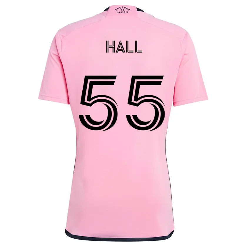 Danxen Enfant Maillot Tyler Hall #55 Rose Tenues Domicile 2024/25 T-Shirt