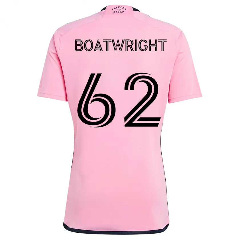 Danxen Enfant Maillot Israel Boatwright #62 Rose Tenues Domicile 2024/25 T-Shirt