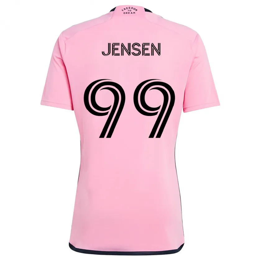 Danxen Enfant Maillot Cole Jensen #99 Rose Tenues Domicile 2024/25 T-Shirt