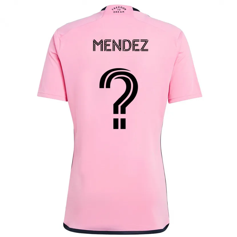 Danxen Enfant Maillot Dylan Mendez #0 Rose Tenues Domicile 2024/25 T-Shirt