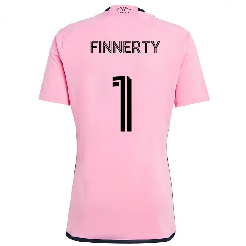 Danxen Enfant Maillot Owen Finnerty #1 Rose Tenues Domicile 2024/25 T-Shirt