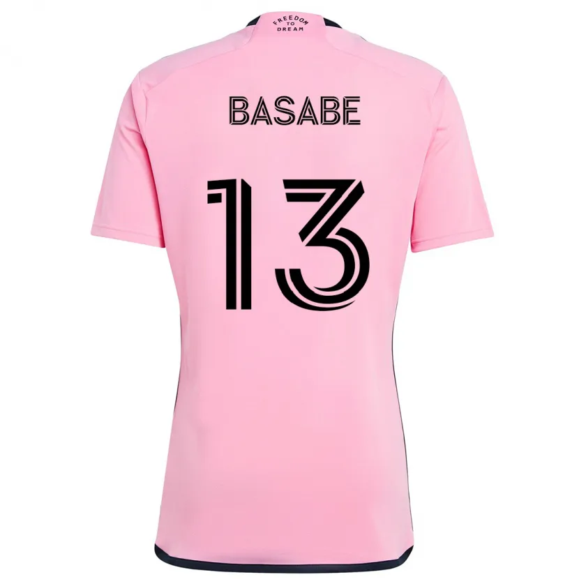 Danxen Enfant Maillot Samuel Basabe #13 Rose Tenues Domicile 2024/25 T-Shirt