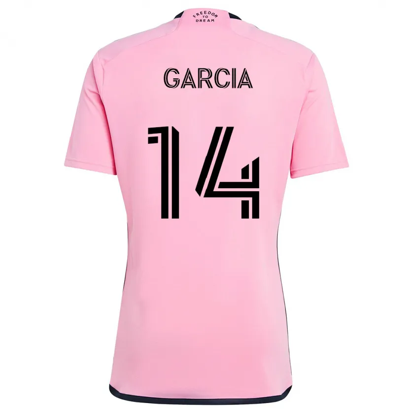 Danxen Enfant Maillot Santiago Garcia #14 Rose Tenues Domicile 2024/25 T-Shirt