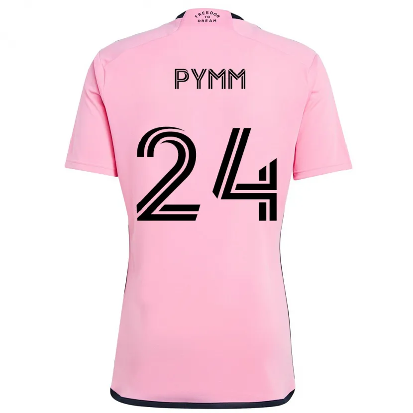 Danxen Enfant Maillot Jack Pymm #24 Rose Tenues Domicile 2024/25 T-Shirt