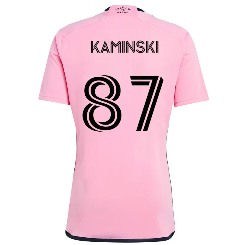 Danxen Enfant Maillot Brett Kaminski #87 Rose Tenues Domicile 2024/25 T-Shirt