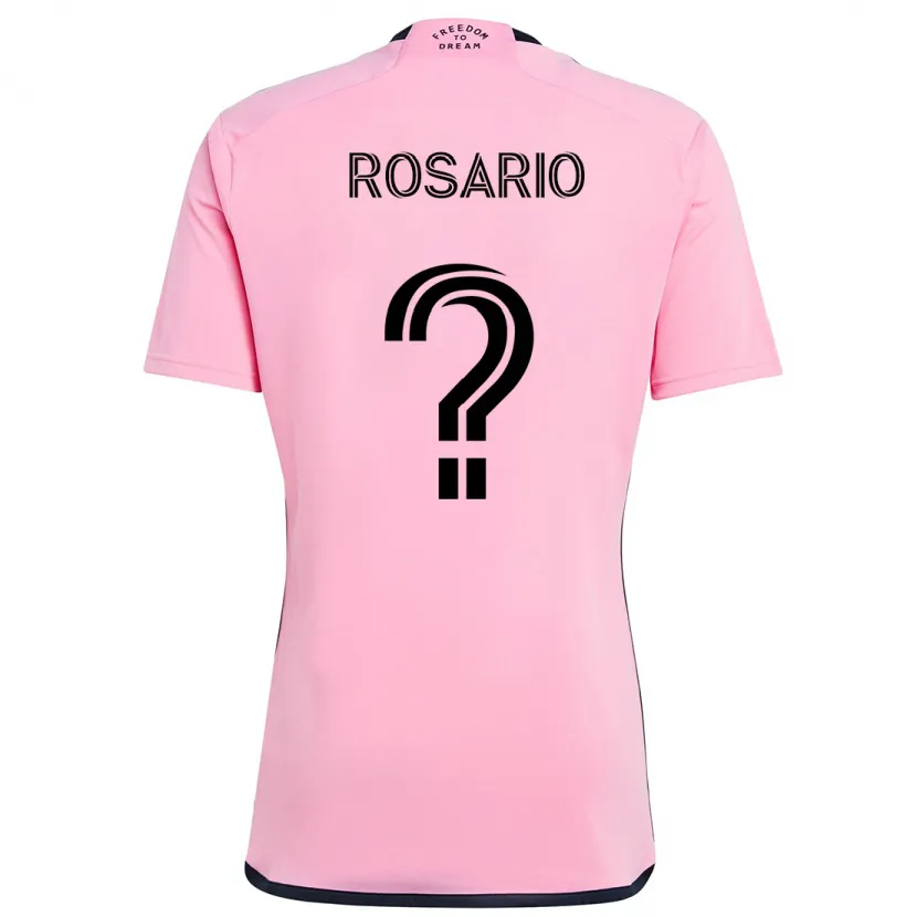 Danxen Enfant Maillot Adrian Rosario #0 Rose Tenues Domicile 2024/25 T-Shirt