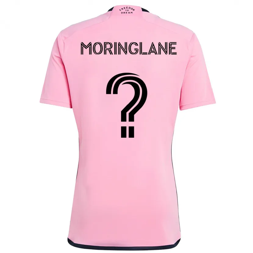 Danxen Enfant Maillot Luis Moringlane #0 Rose Tenues Domicile 2024/25 T-Shirt