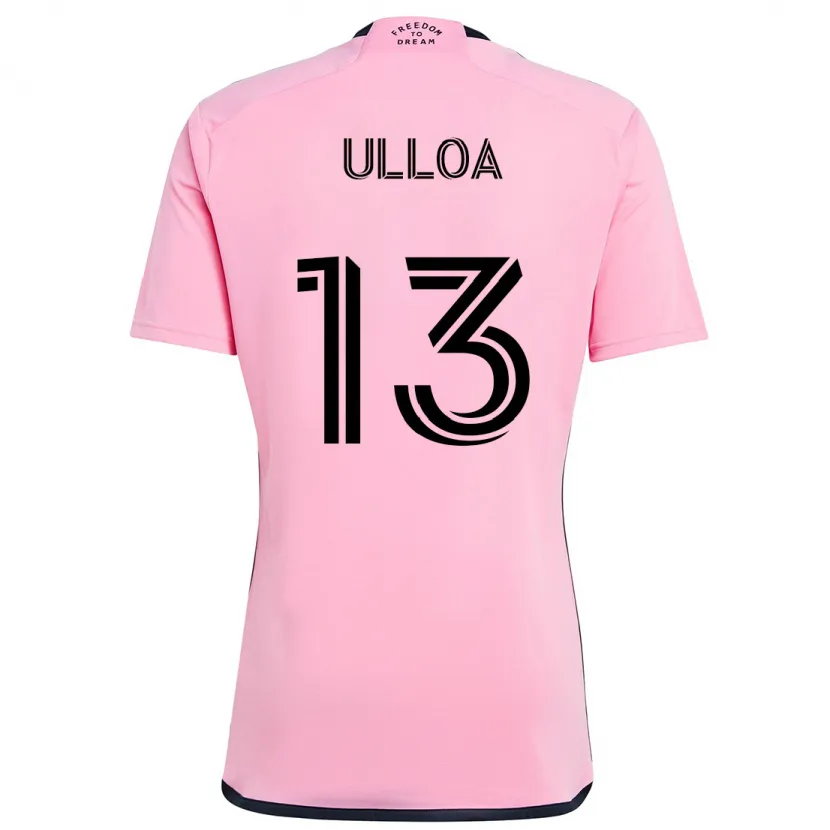 Danxen Enfant Maillot Víctor Ulloa #13 Rose Tenues Domicile 2024/25 T-Shirt