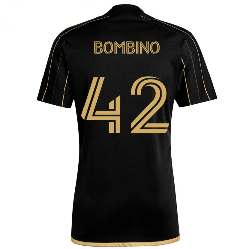 Danxen Enfant Maillot Luca Bombino #42 Or Noir Tenues Domicile 2024/25 T-Shirt