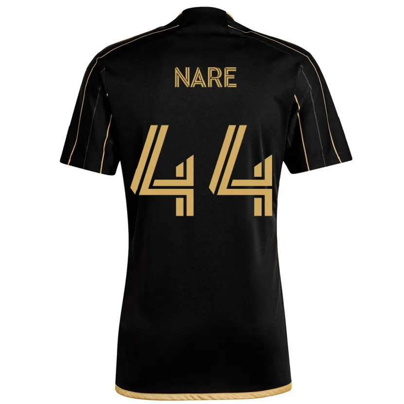 Danxen Enfant Maillot Thabo Nare #44 Or Noir Tenues Domicile 2024/25 T-Shirt