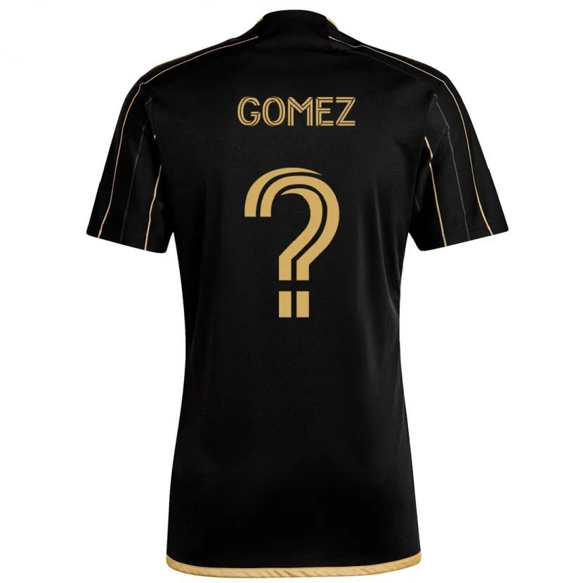 Danxen Enfant Maillot Azyk Gómez #0 Or Noir Tenues Domicile 2024/25 T-Shirt