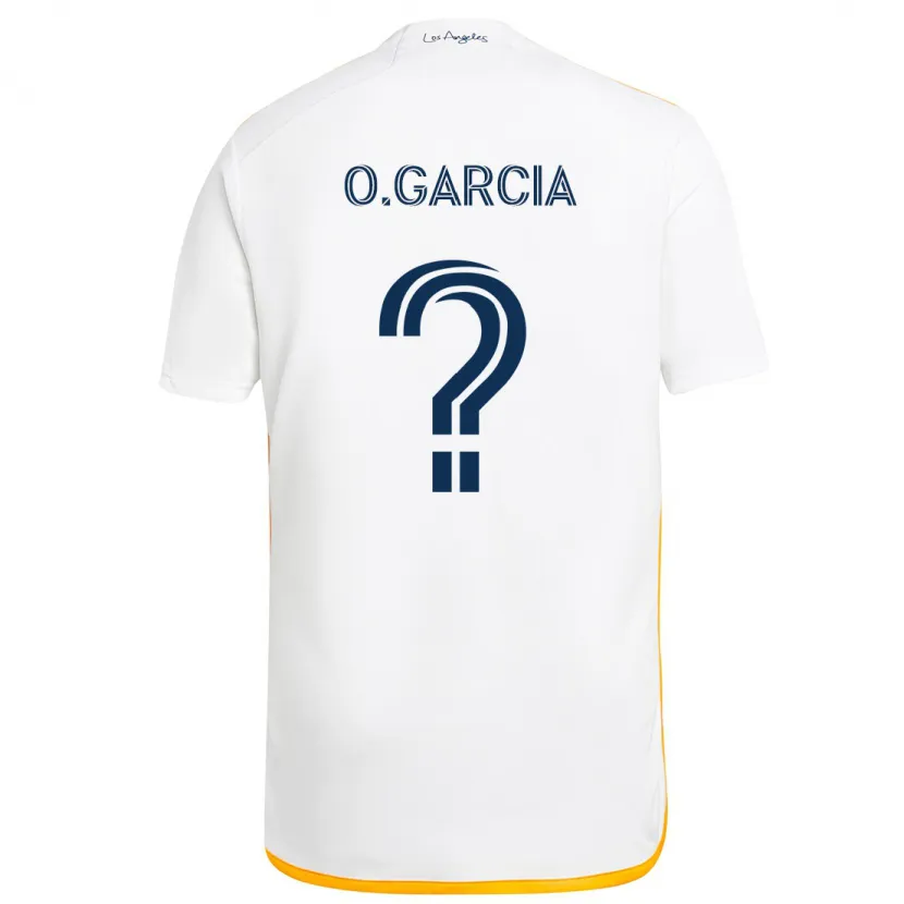 Danxen Enfant Maillot Omar Garcia #0 Blanc Jaune Tenues Domicile 2024/25 T-Shirt