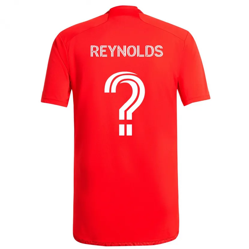 Danxen Enfant Maillot Justin Reynolds #0 Rouge Blanc Tenues Domicile 2024/25 T-Shirt