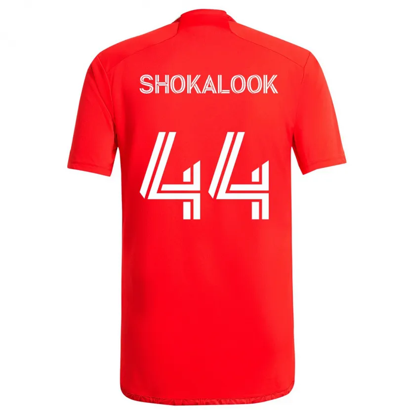 Danxen Enfant Maillot Jason Shokalook #44 Rouge Blanc Tenues Domicile 2024/25 T-Shirt