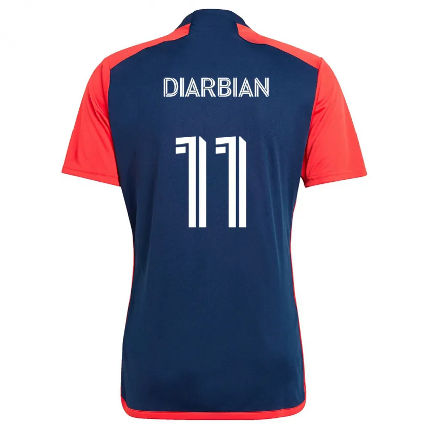 Danxen Enfant Maillot Gevork Diarbian #11 Bleu Rouge Tenues Domicile 2024/25 T-Shirt