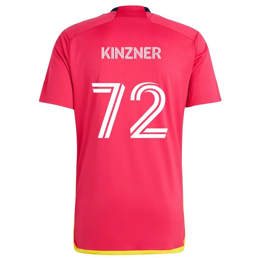 Danxen Enfant Maillot Eric Kinzner #72 Rouge Bleu Tenues Domicile 2024/25 T-Shirt