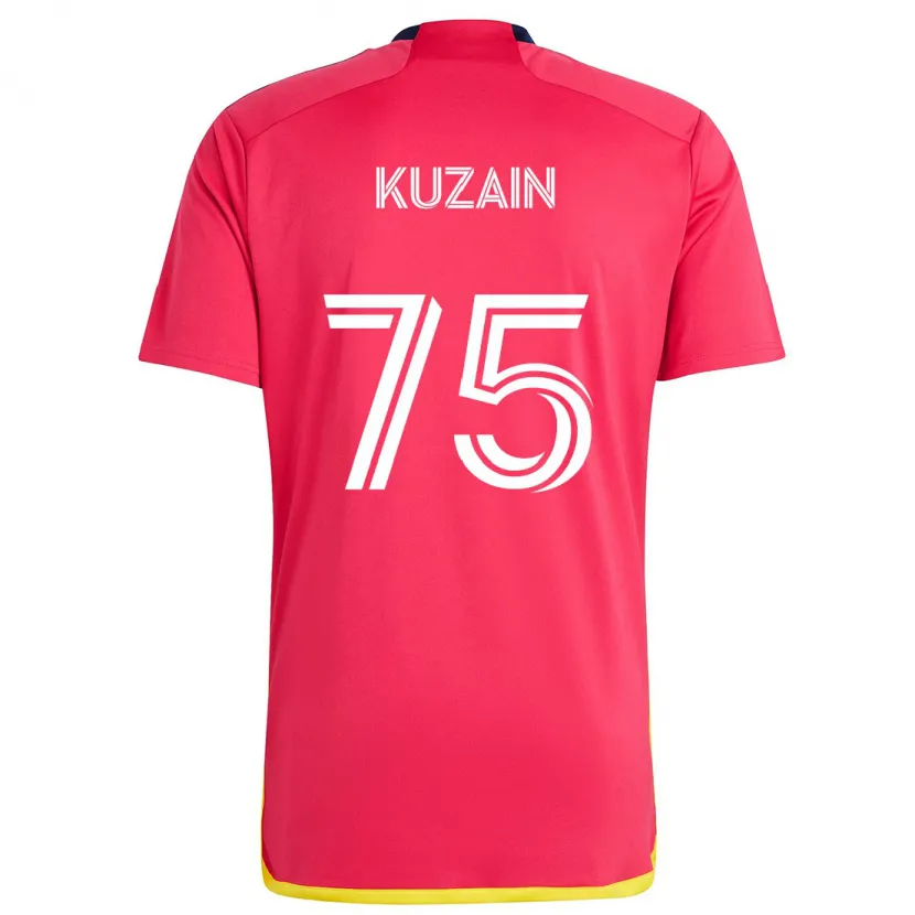 Danxen Enfant Maillot Wan Kuzain #75 Rouge Bleu Tenues Domicile 2024/25 T-Shirt