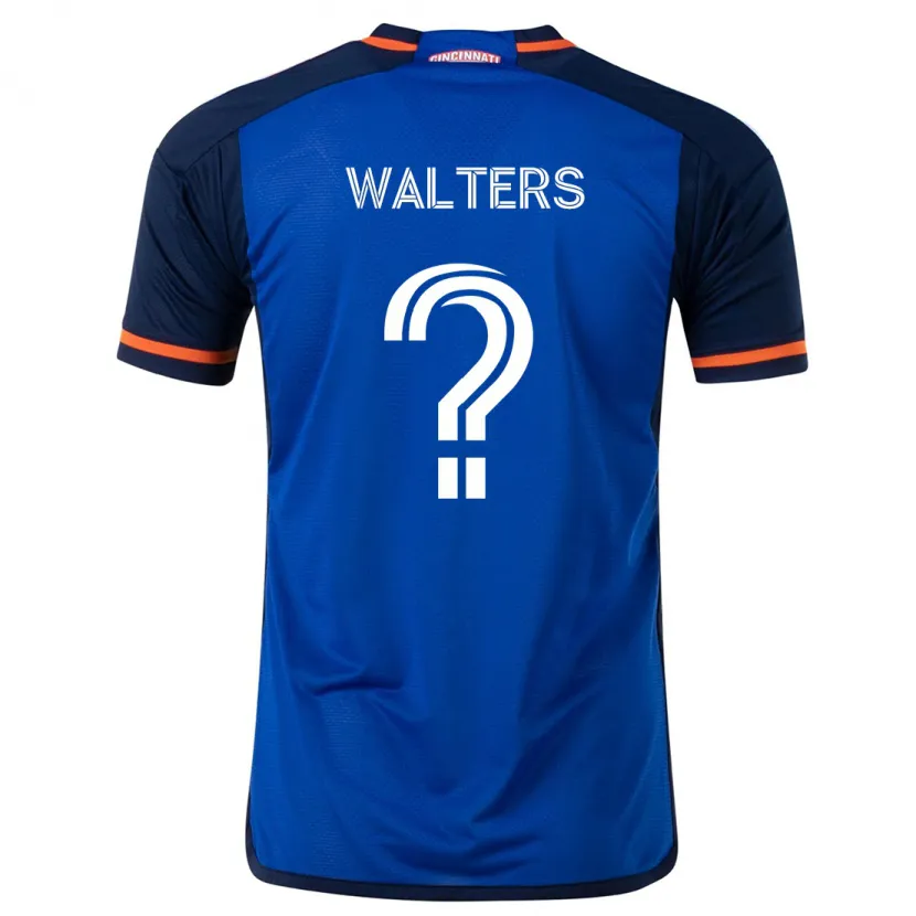 Danxen Enfant Maillot Paul Walters #0 Bleu Blanc Tenues Domicile 2024/25 T-Shirt