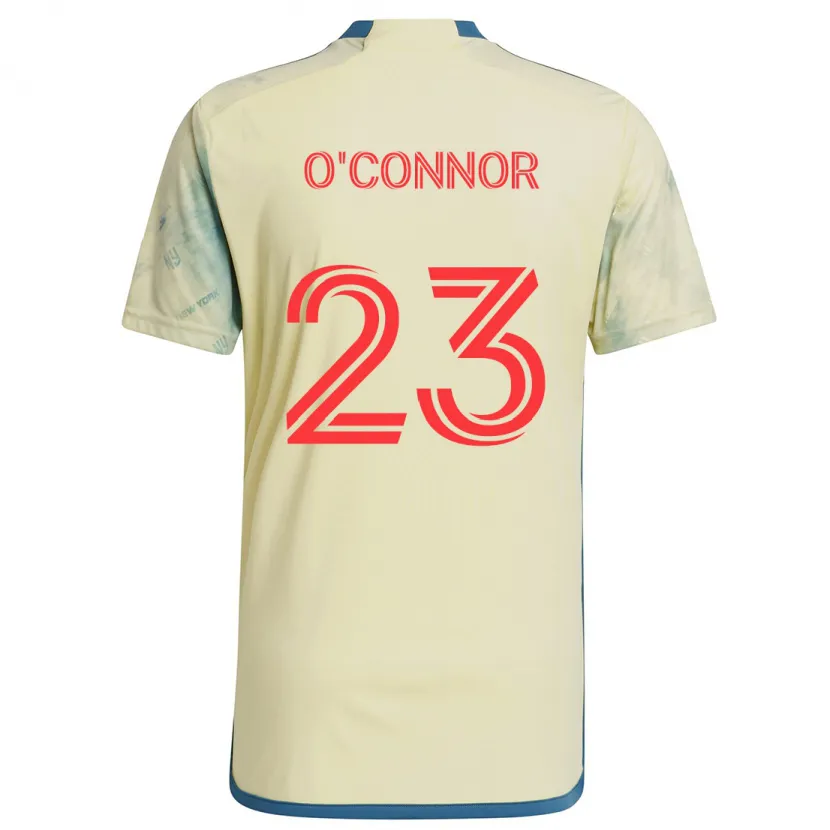 Danxen Enfant Maillot Aidan O'connor #23 Jaune Rouge Bleu Tenues Domicile 2024/25 T-Shirt