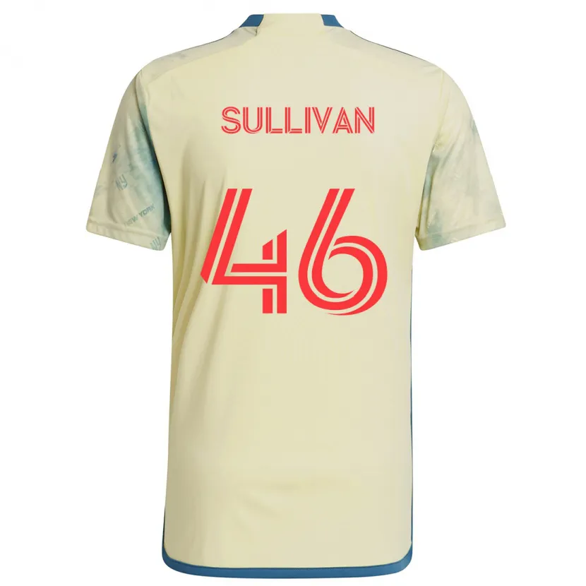 Danxen Enfant Maillot Dylan Sullivan #46 Jaune Rouge Bleu Tenues Domicile 2024/25 T-Shirt