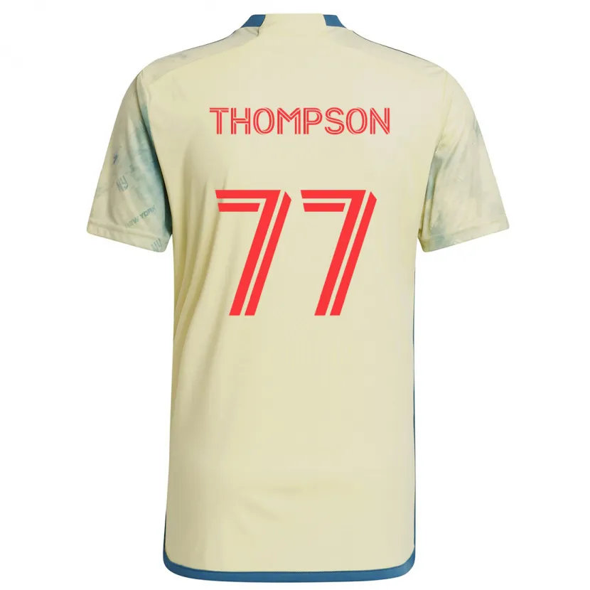 Danxen Enfant Maillot Amos Shapiro-Thompson #77 Jaune Rouge Bleu Tenues Domicile 2024/25 T-Shirt