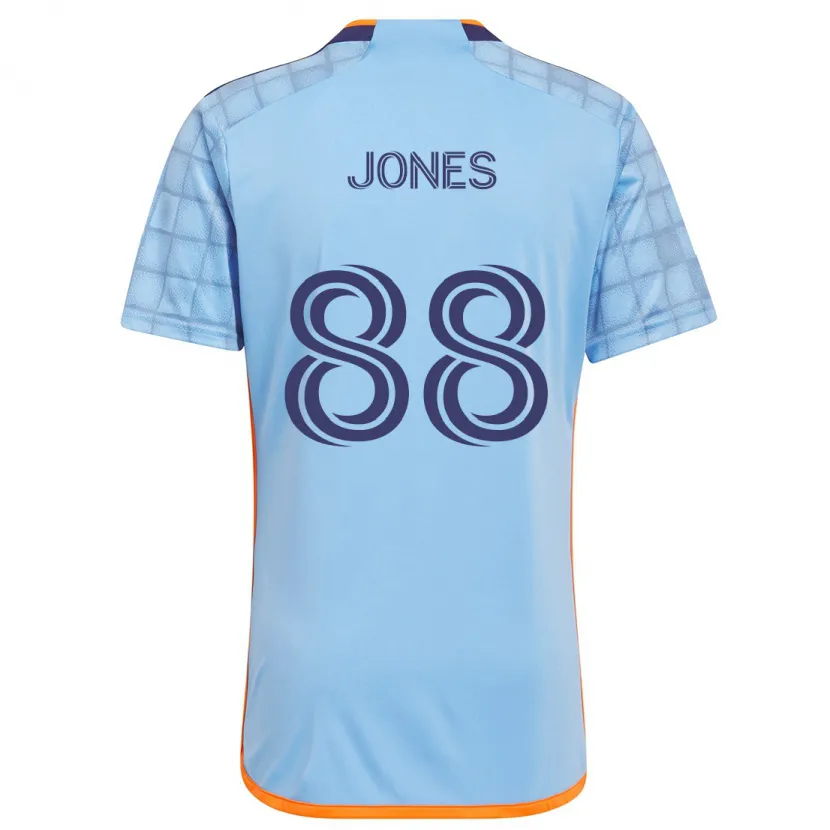 Danxen Enfant Maillot Malachi Jones #88 Bleu Orange Tenues Domicile 2024/25 T-Shirt