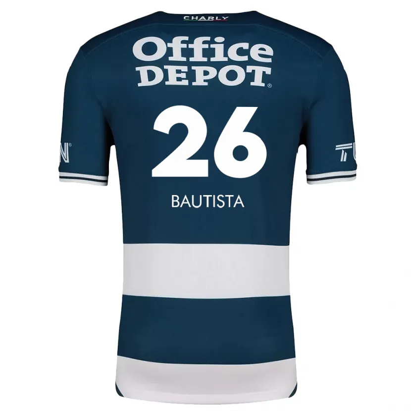 Danxen Enfant Maillot Alán Bautista #26 Bleu Blanc Tenues Domicile 2024/25 T-Shirt