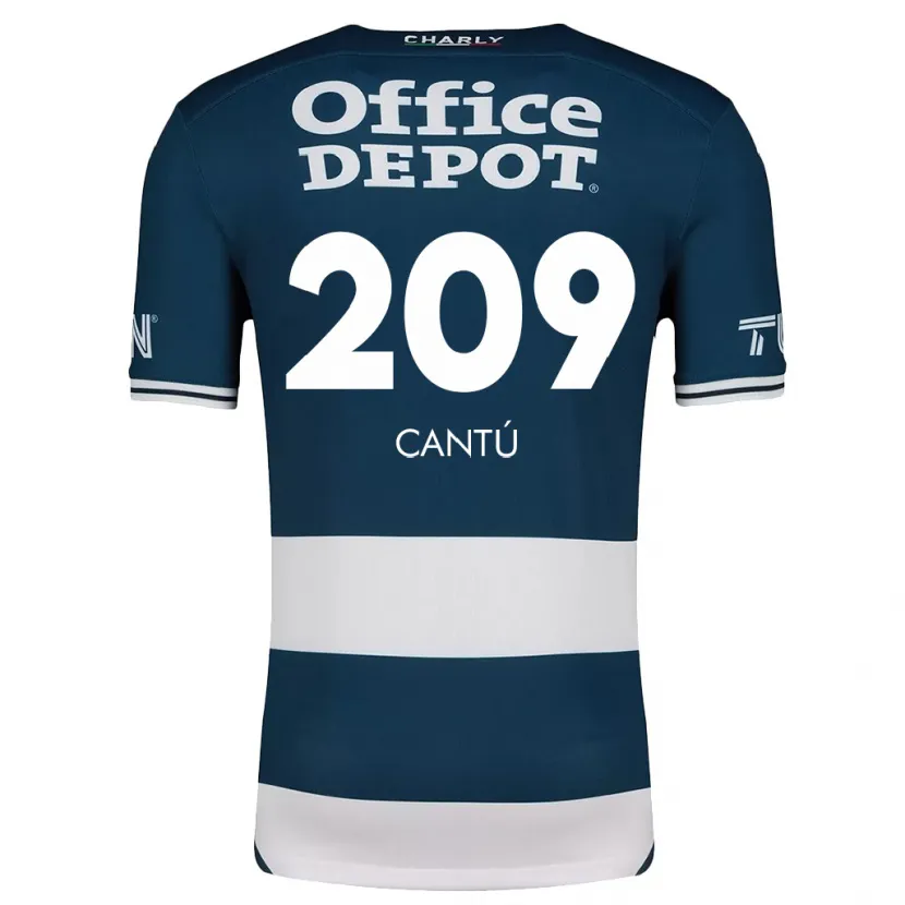 Danxen Enfant Maillot Juan Cantú #209 Bleu Blanc Tenues Domicile 2024/25 T-Shirt