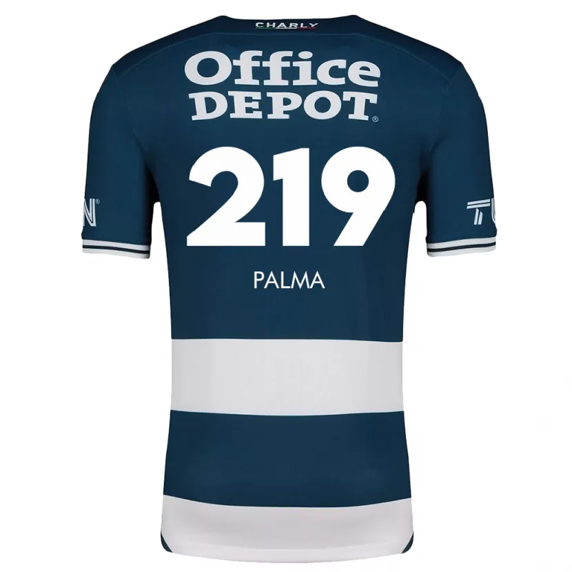 Danxen Enfant Maillot Pablo Palma #219 Bleu Blanc Tenues Domicile 2024/25 T-Shirt