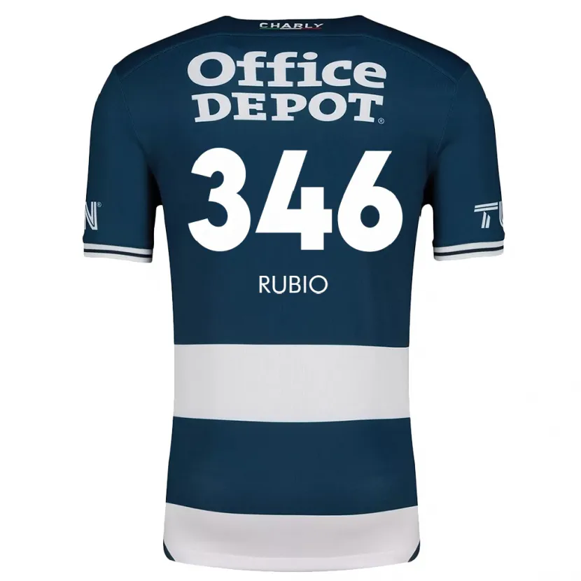 Danxen Enfant Maillot Mateo Rubio #346 Bleu Blanc Tenues Domicile 2024/25 T-Shirt