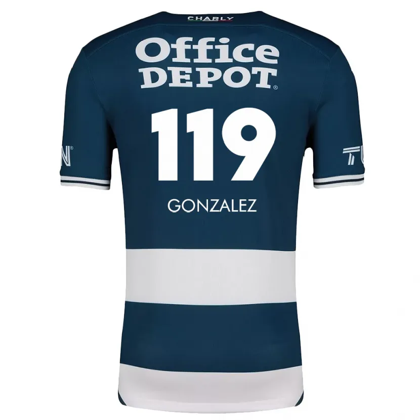 Danxen Enfant Maillot Juan González #119 Bleu Blanc Tenues Domicile 2024/25 T-Shirt