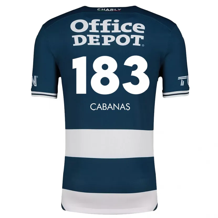 Danxen Enfant Maillot Mauricio Cabañas #183 Bleu Blanc Tenues Domicile 2024/25 T-Shirt